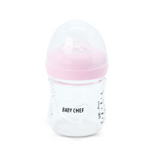 Baby Chef staklena flašica 120ml, roze 