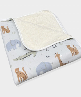 Baby Textil prekrivač sa krznom Safari, 80x90cm