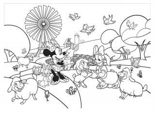 Slagalica 150pcs maxi minnie 2u1 slozi i oboji