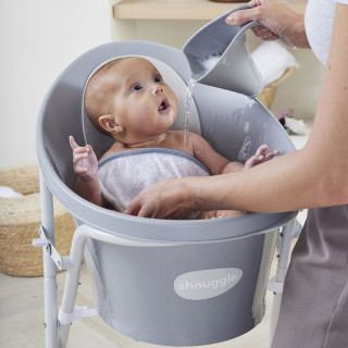 Shnuggle kadica za bebe do 12m, Pebble Grey