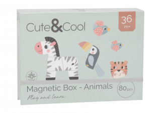 Cute&Cool drvena igračka magnetna kutija životinje