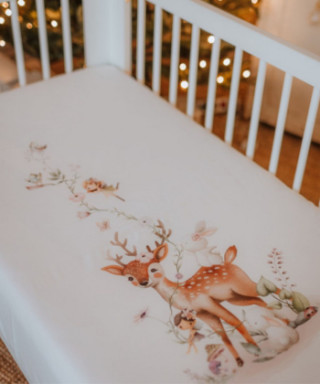 Baby Textil čaršav sa lastišem Bambi, 60x120cm