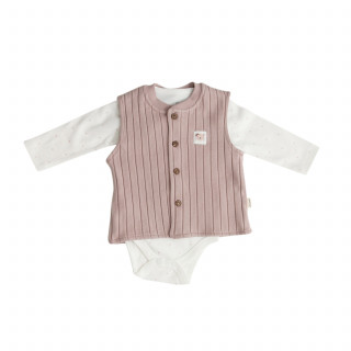 Lillo&Pippo set (bodi,pantalone,prsluk), devojčice 