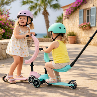 Cute&cool Mini Deluxe Scooter 4 in 1, Pink 