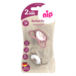 Nip Butterfly laža, silikon, mix boja, 5-18m
