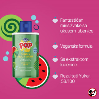 Chicco POP lubenica kupka za telo 300ml 