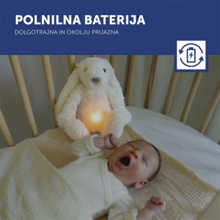 Zazu noćna lampa plišani zeka Ro, White 