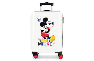 ABS Kofer 55cm sa 4 dupla točkića mickey beli