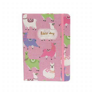 Be Cool notes roze lama A5 