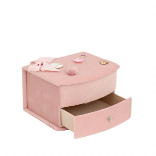 Be Cute ukrasna kutija za nakit sa fiokama roze
