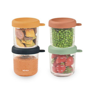 Beaba set od 4 staklene posude 250 ml(Sunrise) 