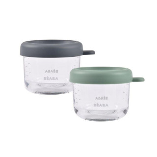 Beaba set od 2x150 ml staklene posude,Min/Sgreen 