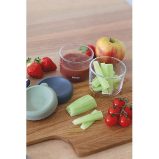Beaba set od 2x150 ml staklene posude,Min/Sgreen 