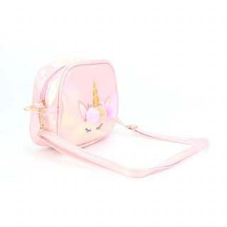 Cute&Cool torbica jednorog, metalik roze