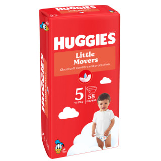Huggies pelene little movers 5  11-25, 58kom 