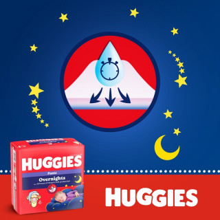 Huggies pelene pants overnights 4 9-14kg, 26kom
