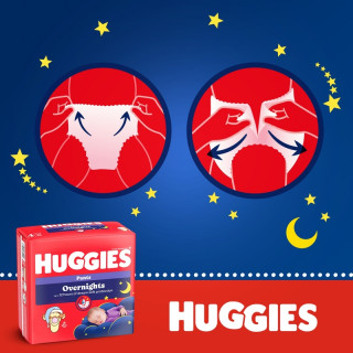 Huggies pelene pants overnights 4 9-14kg, 26kom