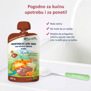 Fleur Alpine org. pire od povrća sa govedinom 100g 
