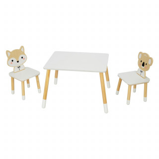 Cute&Cool HOME drveni sto i stolica lija i koala