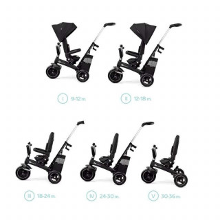 Kinderkraft tricikl Easy Twist 2u1 Black