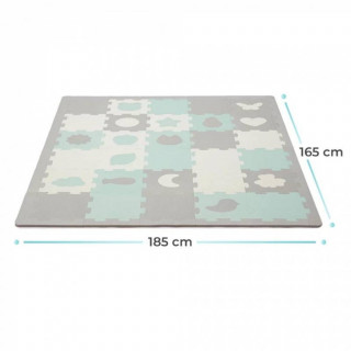 Kinderkraft podloga za igru 3d Luno Shapes Mint