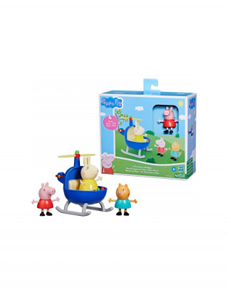 Pepa Prase set helikopter i 3 figure 
