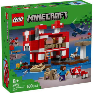 Lego minecraft the mooshroom house 