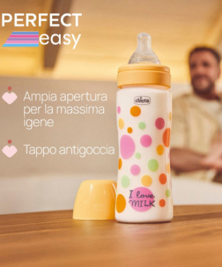 Chicco PE plastična flašica,silikon,dev.330ml 