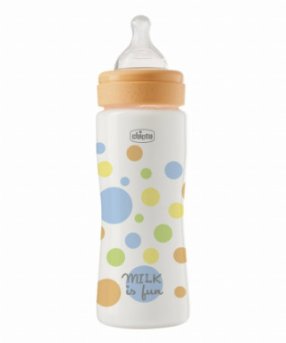 Chicco PE plastična flašica,silikon,deč.330ml 