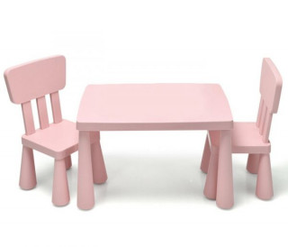 BBO set sto i stolice roze