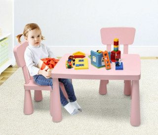 BBO set sto i stolice roze