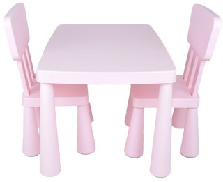 BBO set sto i stolice roze