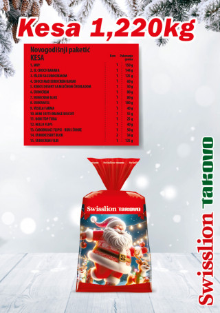 Swisslion novogodišnji paketić kesa 1.222g 
