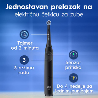 Oral-B iO 2 elek.čet. za zube, 1 glava,set, crna 