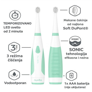 Nuvita električna četkica za zube za bebe i decu 