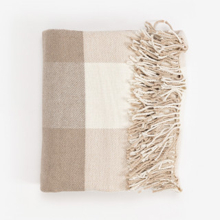 Stefan ćebe braon karo sa resama, 150x180 