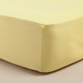 Stefan čaršav žersej sa lastišem žuti, 60x120 