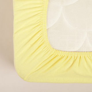 Stefan čaršav žersej sa lastišem žuti, 60x120 