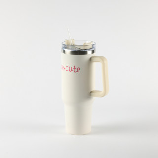 Be Cute termos sa slamčicom bež 1,2l 