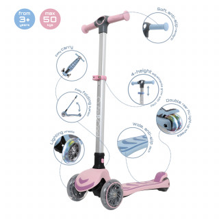 Cute&Cool sklopivi trotinet Macaron Pink 