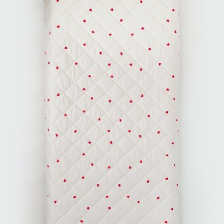 Stefan prekrivač dezen-frotir crveno srce, 140x200 