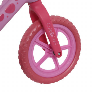 Cute&Cool balance bike dino roze 