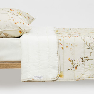 Stefan prekrivač pamučni saten cvetići, 200x200 