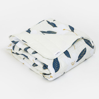 Stefan prekrivač pamučni saten listići, 200x200 