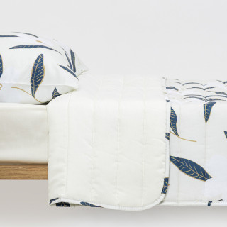 Stefan prekrivač pamučni saten listići, 140x200 