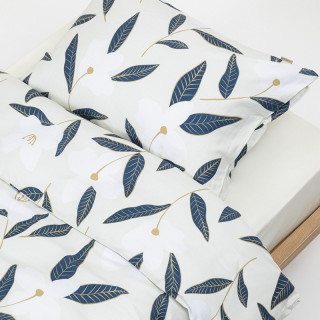 Stefan posteljina saten-pamuk listići 3/1, 140x200 