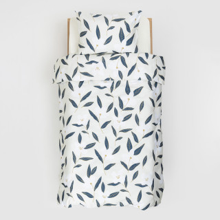 Stefan posteljina saten-pamuk listići 3/1, 140x200 