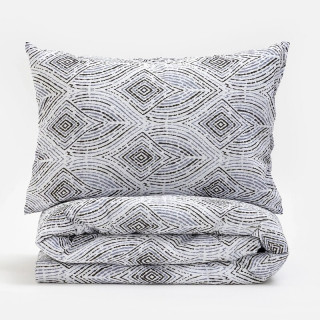 Stefan posteljina krep 3/1 pruge, 200x200 