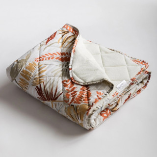 Stefan prekrivač narandžasti listovi, 140x200 