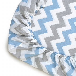 Lillo&Pippo čaršav-lastiš „cik-cak“ 60x120cm 